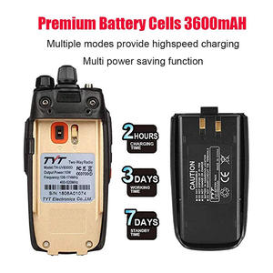 Batería de iones de litio recargable de 3600mAh al por mayor de fábrica para BAOFENG para Crony para TYT bidireccional para Radio Walkie Talkie - Product Image 2