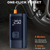 Compresseur d'Air Portable 150 PSI pour Voiture, Pompe à Pneus Électrique et Gonfleur de Ballons