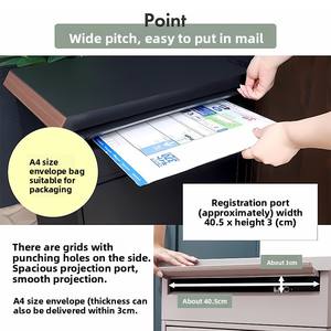 Armoire express en acier antirouille multicolore de style japonais Petite armoire postale extérieure à pieds Assemblage détachable Boîtes <span class=keywords><strong>aux</strong></span> <span class=keywords><strong>lettres</strong></span> faciles - Product Image 3