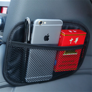 Mini coche Popular asiento lado Bac <span class=keywords><strong>de</strong></span> almacenamiento neto malla colgante titular <span class=keywords><strong>de</strong></span> teléfono bolsillo - Product Image 1