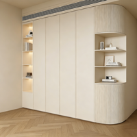 Armoire de chambre de luxe de qualité artisanale pour suites de villas contemporaines, avec tiroirs
