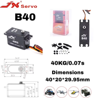 Servo Digital Brushless JX Servo B40 40KG 8.4V Tegangan Tinggi Metal Gear Servo Motor Profil Rendah untuk Mobil RC 1/8 1/10 dan Model Pesawat RC