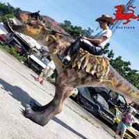 Costume de dinosaure animatronique T-rex réaliste en acier pour parcs d'aventure et centres commerciaux
