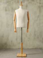 Mannequin Torse Homme en Plastique de Haute Qualité pour Présentation de Vêtements avec Support