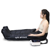 Appareil de massage des jambes professionnel VU Bottes de compression des jambes et des pieds à 6 chambres pour la récupération réparée des athlètes