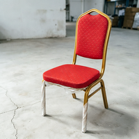 Chaises de banquet de mariage de luxe empilables modernes pour hôtel, restaurant, événements