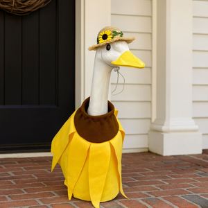 Decoración de Jardín con Temática Festiva: Disfraz de Calabaza para el Día de la Independencia y Pascua, Ganso Decorativo para el Porche - Product Image 3