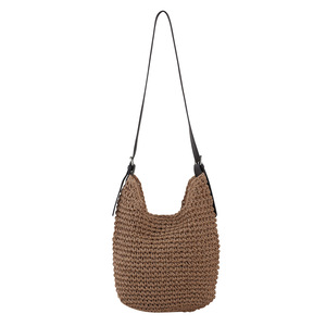 Borsa <span class=keywords><strong>a</strong></span> Spalla Grande Capacità in <span class=keywords><strong>Stile</strong></span> Rilassato con Fodera in Poliestere Lavorato <span class=keywords><strong>a</strong></span> Maglia per Vacanze al Mare - Product Image 5