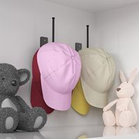 Organisateur de chapeau en acier inoxydable pour casquette de baseball, organisateur de stockage de porte-chapeau, solution de stockage à domicile peu encombrante.
