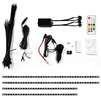 Barres lumineuses LED rigides en aluminium RVB couleur voiture Underglow lumière LED pour camion SUV Jeep Vans