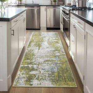 <strong>Hallways</strong> Kitchen <strong>Runner</strong> Rug Non Slip Washable Coffee <strong>Long</strong> <strong>Runner</strong> Rugs with Rubber Backing Soft Abstract Carpet <strong>Runner</strong> - Product Image 5