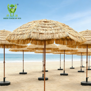 Tejas de Techo de Palma Sintética Estilo Hawaiano, Resistentes al Fuego y a los Rayos UV, Césped Artificial <span class=keywords><strong>para</strong></span> Cubiertas de Sombrillas de Bares Tiki y Resorts - Product Image 1