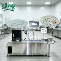 Machine de marquage laser UV automatisée, système d'inspection par vision pour sacs en plastique ultra-minces de 0,03 mm avec alimentation anti-surplongement et codage