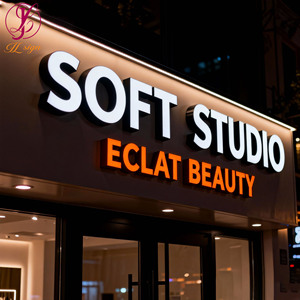 Letrero Metálico de Acero Inoxidable 304 Antioxidante, Letrero Luminoso con Logotipo Empresarial, Letrero LED para Instituto, Clínica, Estudio - Product Image 2