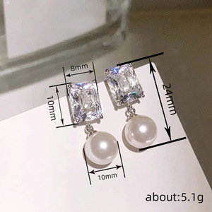Orecchini Pendenti Eleganti da Donna, Gioielli Chic alla Moda, Accessorio Minimalista per Uso Quotidiano, Design in Stile Dolce - Product Image 3