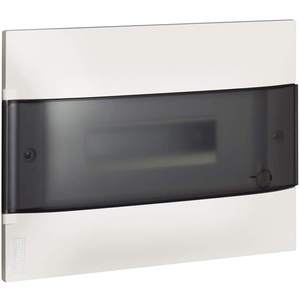Bticino Habita Line - Panel de Interruptores de Pared de 12 Módulos DIN con Puerta Ahumada, Fácil Instalación - Product Image 1