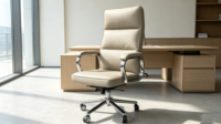 Chaise de bureau ergonomique pivotante en cuir PU, grande taille, cadre robuste, style moderne, vente en gros de l'usine de FoShan