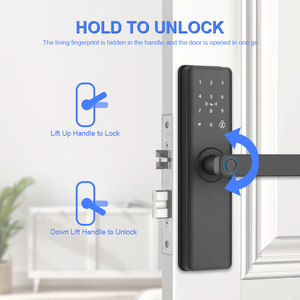 <span class=keywords><strong>Cerradura</strong></span> Inteligente para Puerta con Huella Dactilar TUYA Grip Open, Desbloqueo Remoto por Aplicación, Reconocimiento Facial, Seguridad Nivel C, para Madera/Acero/Aluminio - Product Image 4