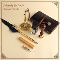 1 ensemble de stylos à plumes Vintage colorés, ensemble de calligraphie avec stylo, boîte-cadeau, emballage parfait