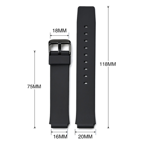Correa de reloj de TPU de nuevo diseño para <span class=keywords><strong>Casio</strong></span>, reemplazo de 16mm, estilo INS, ajustable para estudiantes, con hebilla de Metal - Product Image 6