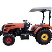 Mini tracteur compact 50hp 4WD pour verger de jardin de serre agricole avec moteur central et composants d'engrenage