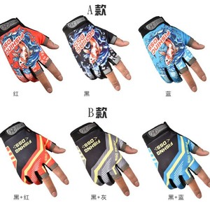 ถุงมือตกปลาฮูไวแบบครึ่งนิ้ว ระบายอากาศได้ดี กันลื่น สำหรับตกปลาทะเล ใช้ได้ทั้งชายและหญิง ผลิตจากโพลีเอสเตอร์ 1 คู่ - Product Image 2