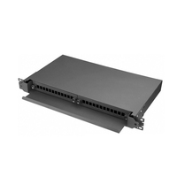 1U 24 Portlu SC Fiber Patch Panel Fiber Optik Sürgülü Patch Panel Modüler Patch Panel ODF 48 Portlu SC-APC 2U 19 İnç Raf Montajlı