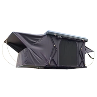Tente de toit gonflable en toile, auvent quatre saisons, résistant au vent, coque rigide, écologique, pour l'extérieur, 4x4, tout-terrain, glamping, expérience de luxe