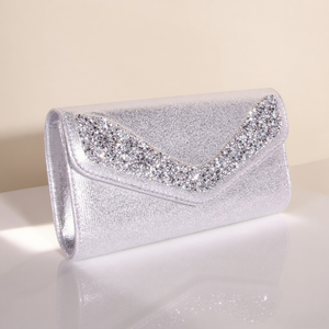 Sac de soirée en PU <span class=keywords><strong>pour</strong></span> femmes avec strass léger luxe Simple bandoulière pochette de <span class=keywords><strong>mariage</strong></span> <span class=keywords><strong>pour</strong></span> Banquet doublure en Polyester Style de mode - Product Image 5
