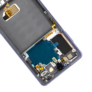Layar Super Amoled untuk Samsung Galaxy S21 G990 G991 LCD Tampilan Layar Sentuh Bagian Digitizer untuk Samsung S21 Plus S21Plus G996