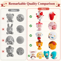 Mignonnes poupées en peluche à visage en vinyle, série animaux, boîtes mystères, jouets en peluche, pendentifs de sac, décorations, cadeaux