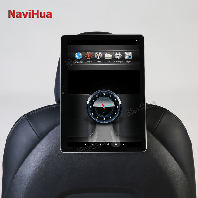 Navihua Touch Screen Android Car Headrest Video Player Headrest Monitor MP5 Player Car Back Seat Lcd Monitor for Tesla Series