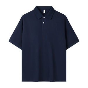 เสื้อโปโลผู้ชายสีม่วง แขนสั้น สีพื้น ผ้าอ๊อกซ์ฟอร์ด ใส่ได้ทุกวัน - Product Image 2