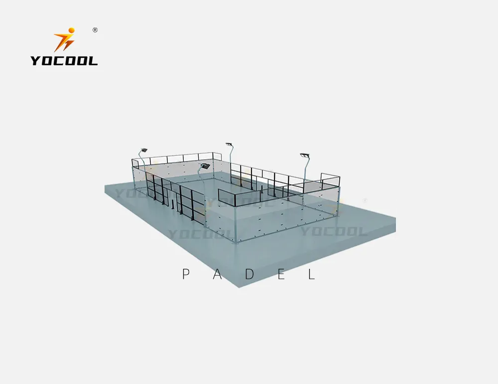 Top Quality Outdoor Padel Court Anti-Rust Professional Competition Padel Tennis Court para a área quente e úmida