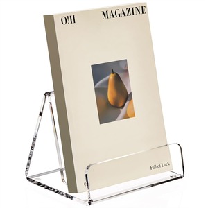 XYBP Acrylic <b>Book</b> <b>Display</b> Stand A5A4 Transparent Desktop Magazine Organizer - Product Image 1