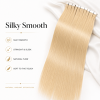 Extensions de cheveux brésiliennes à bandes adhésives, tissage de cheveux Remy 50g, invisibles, sans couture, cuticules alignées, cheveux vierges naturels, qualité usine