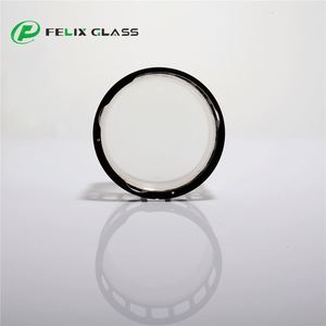 Abat-jour cylindrique en verre borosilicate 3.3 OEM FELIX GLASS, fabriqué à la main, écologique, industriel, givré, peint, échantillon gratuit - Product Image 2