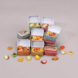 Mini boîte de rangement vintage en métal pour bijoux et bibelots - Contenant alimentaire en métal écologique et recyclable pour chocolat, sucre, chewing-gum - Product Image 2