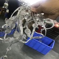 Modules LED 3D lumineux étanches IP65 pour éclairage décoratif extérieur de Noël, DC12V 4M, à intensité variable, pour affichage festif