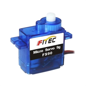 Servomoteur analogique Fitec FS90 RC 9g, mini-tourneur pour jouets télécommandés, robots, drones, voitures, bateaux, moteurs, couple de coupure 3kg, pièces d'avion et de batterie - Product Image 1