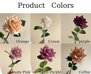 Nuovi Arrivi: Fiori Artificiali di Rosa Popolari, Effetto Realistico in Lattice, Rosa Polveroso Vintage per Matrimoni, Vendita all'Ingrosso - Product Image 2