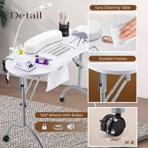 <span class=keywords><strong>Table</strong></span> pour manucure ongles, mobilier pour salon de beauté, offre spéciale - Product Image 6