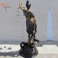 Statue personnalisée en fibre de verre en résine Sculpture pure et sacrée déesse de la justice