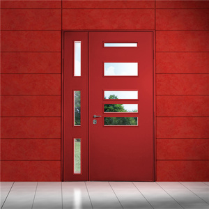 Livraison rapide Cadres de porte en <span class=keywords><strong>bois</strong></span> ignifugés Bien conçus Portes d'entrée modernes Extérieur Appartement Hôtel Meilleure vente - Product Image 5