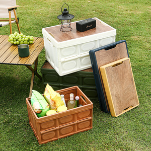 Hộp đựng đồ cắm trại ngoài trời bằng nhôm, hình chữ nhật, thiết kế gấp gọn, tiện dụng cho cốp xe hoặc mang theo - Product Image 2