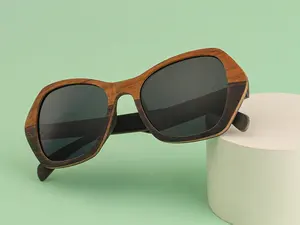 Mehr schicht ige Holz sonnenbrille Umwelt freundliche Bambus-Designer-Sonnenbrille berühmte Marken