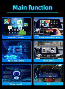 12.3 pollici sistema multimediale per auto Touch Screen per BMW <span class=keywords><strong>X5</strong></span> <span class=keywords><strong>F15</strong></span> X6 F16 2014-2017 BNT EVO navigazione GPS CarPlay lettore DVD per auto - Product Image 6