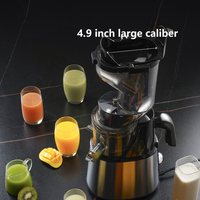 Commerciële multifunctionele sapcentrifuge voor groenten, fruit en sinaasappels, grote opening, koude pers, elektrische slowjuicer