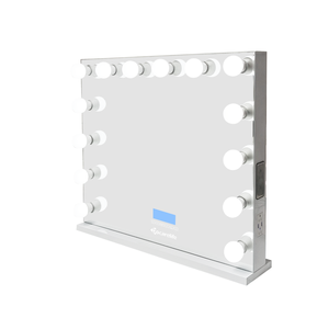 Chứng Khoán ở Mỹ! Docarelife cô gái mỹ phẩm trang điểm gương thắp sáng <span class=keywords><strong>Hollywood</strong></span> phong cách Vanity gương với bóng đèn và loa - Product Image 4