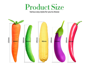 Vibrador realista de frutas y verduras de silicona para mujer con palo AV de 10 velocidades masajeador de masturbación de Navidad regalo - Product Image 3